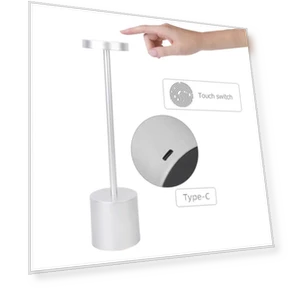 Rechargeable Touch Metal Desk Lamp — Lighting Accessories, Your Warm Home