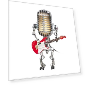 Retro Robot Microphone Night Light — Creative Lighting Solutions, Aunel