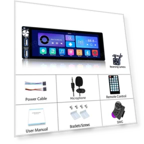 Universal 6.9-inch Car Radio with Carplay — Stereo Receivers, HOME-Auto-001