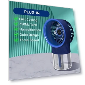 USB Humidifying Fan — Portable USB Fans, Factory Discount Outlet