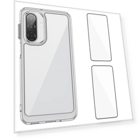 Clear Phone Case with Tempered Glass — Phone Accessories, WANLONFENG