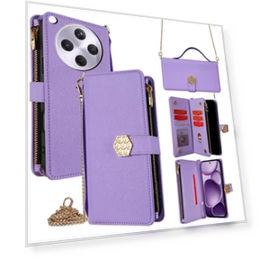 Cross Texture PU Leather+TPU Wallet Phone Cover with Strap — Sleeves, Smartwatch 2025