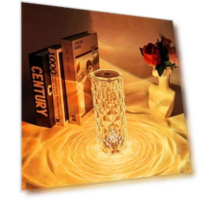 Crystal Table Lamp — Desk & Table Lighting, Flower Love