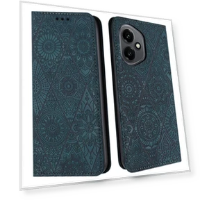 Imprinted Flower Wallet Stand Leather Phone Cover — Smartwatch Protectors, Smartwatch 2025