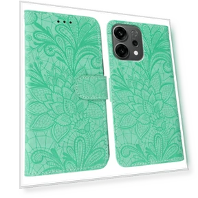 Lace Flowers PU Leather Flip Wallet Phone Cover — Sleeves, Smartwatch 2025