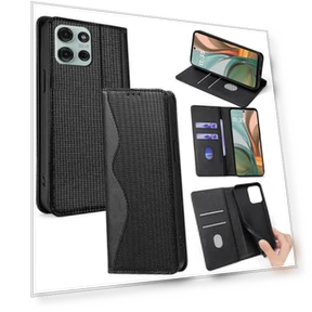 Leather Case Wallet Stand Phone Cover with RFID Blocking — Flip Cases, Smartwatch 2025