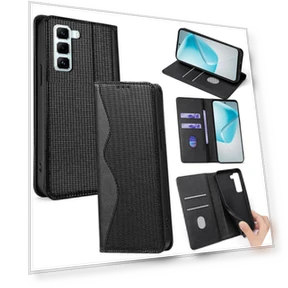Leather Case Wallet Stand Phone Cover with RFID Blocking — Smartwatch Protectors, Smartwatch 2025