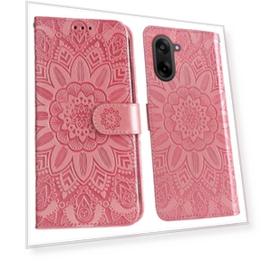 Leather Wallet Case with Sunflower Embossing — Flip Cases, Smartwatch 2025