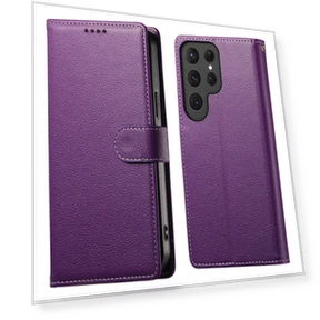 Litchi Texture Leather Wallet Stand Phone Cover — Phone Accessories, Smartwatch 2025