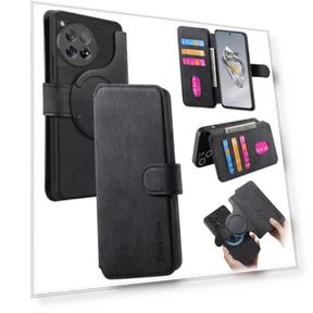 Magnetic Detachable Leather Phone Wallet Cover — Basic Cases, CASENEO