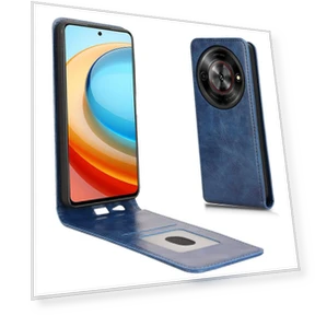 Magnetic Vertical Flip Leather Phone Case with Card Slot — Flip Cases, Smartwatch 2025