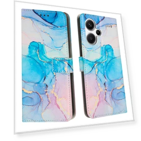 Marble Pattern PU Leather Wallet Case with Wrist Strap — Basic Cases, Smartwatch 2025