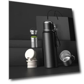 Portable Vacuum Thermos with Tea-Water Separation — Beverage Warmers, DHDH