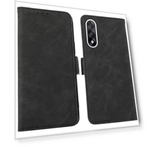 PU Leather Folio Stand View RFID Blocking Phone Cover — Phone Accessories, ABEEL