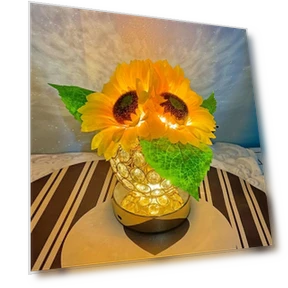 Rechargeable Wireless Sunflower Flower Lamp — Lighting Accessories, Great3C