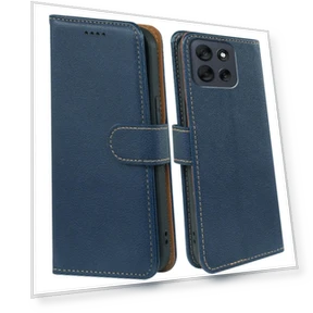 RFID Blocking Wallet Litchi Texture Leather Phone Cover — Passport Covers, Smartwatch 2025