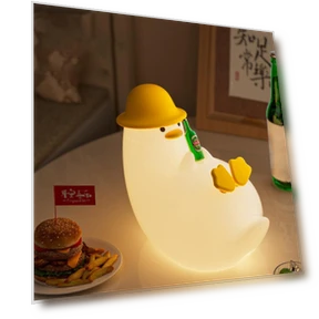 Silicone Night Light Duck with Adjustable Brightness — Night Lights, Warmya