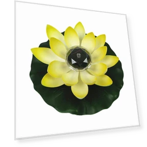 Automatic Sensor Smart Switch Solar Light Lotus Wish Lantern Garden Yellow — Garden Illumination, zhongluo