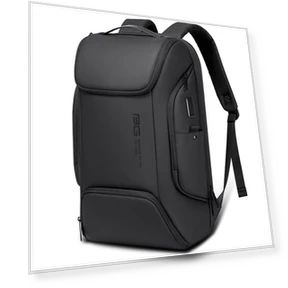 Business Smart Backpack with USB Charging Port — Laptop Backpacks, Leather bag