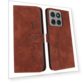 Leather Case Stand with Heart Embossed Pattern — Flip Cases, Smartwatch 2025