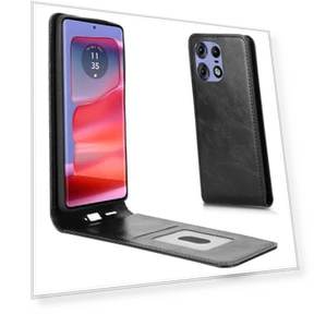 Leather Magnetic Vertical Flip Phone Cover with Card Slot — Flip Cases, Smartwatch 2025