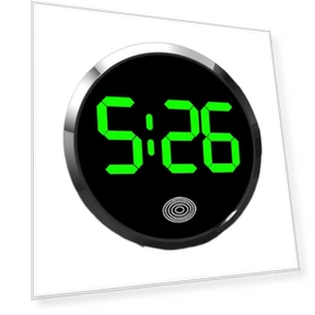 Mini Fluorescent Dashboard Clock with Touch Control — Clock, CVbmklop5