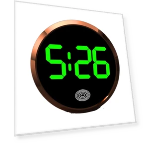 Mini Fluorescent Dashboard Clock with Touch Control — Clock, CVbmklop5