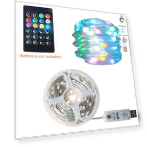 Smart Bluetooth RGB LED String Lights — String Lights, Kongdii