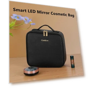 Smart LED Cosmetic Bag with Mirror — Cosmetic Cases, Jing Jing xi