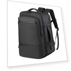 Smart Multi Layer Unisex Backpack — Casual Daypacks, Leather bag