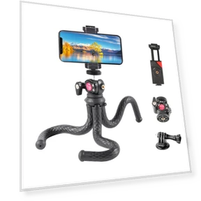 Smartphone Tripod Flexible Tripod with Smartphone Holder and GoPro Smartphone Stand Mini — Camera Supports, Ulanzi