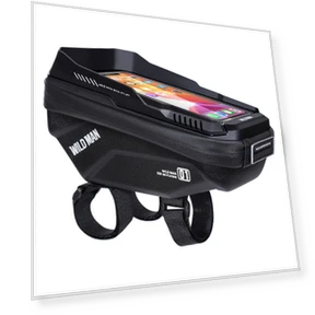 Waterproof Handlebar Bag with Touch Screen — Handlebar Bags, WEST BIKING