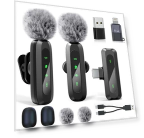 3-in-1 Pin Microphone — Microphones, HAYAO