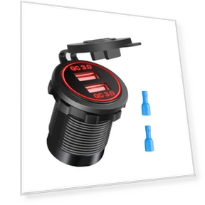 Dual USB Car Charger with Smart Fast Charge — Chargers, Cars Auto Home