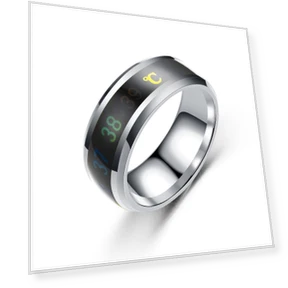 Fashion Smart Thermochromic Couple Ring — Smart Rings, Toy boutique one