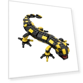 Mechanical Crocodile Geckoed-10 Animals Robot Fire Salamander Model Building Blocks Monster Brick Toys — Construction Kits, Specials