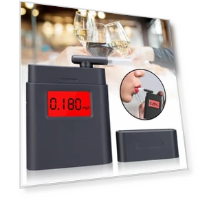 Portable LCD Digital Breath Alcohol Tester — Breath Alcohol Testers, Refreshing Home