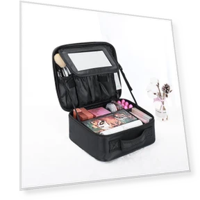 Smart LED Cosmetic Bag with Mirror — Cosmetic Cases, Makeup Kits