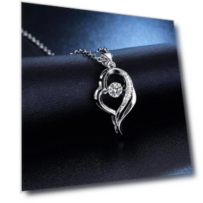 Smart Necklace with Beating Heart Design — Smart Jewelry, Lucky Star Jewelry
