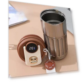 Smart Temperature Display Insulated Cup — Beverage Warmers, TOP MALL-005