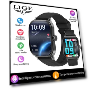 Smart Watch with 2.1” 3D Curved Screen — Smartwatches, LIGE