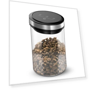 Vacuum Coffee Canisters with Airtight Lids — Coffee Pod Holders, Listing stainless utensil
