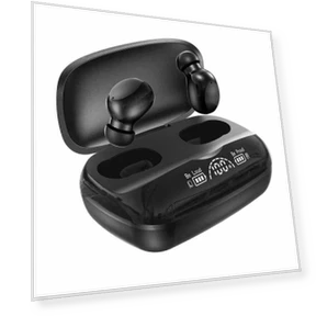 Wireless Bluetooth Headset with Power Display — Headsets, QUEED