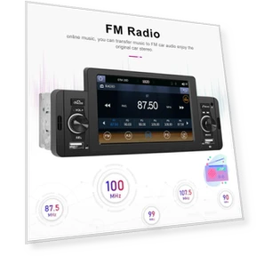 5-inch HD Wireless CarPlay 1Din Video Multimedia MP5 Player — Stereo Receivers, Cars Auto Home