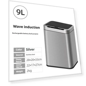 Automatic Sensor Stainless Steel Kitchen Trash Can — Kitchen Cans, Homedepot