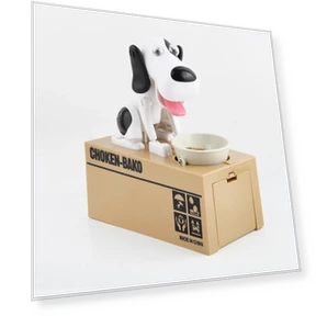 Cute Dog Electronic Robot Piggy Bank — Savings & Piggy Banks, Simple and warm