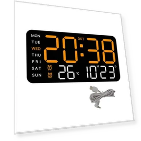 Digital Wall Clock with Large Display — Clocks, Cherish Clock