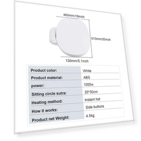 Electric Heated Toilet Seat with Soft Closing and Bidet Function — Bathroom Essentials, Super Dream Home