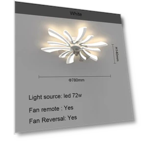 Modern Ceiling Fan with Remote Control — Ceiling Fans, Vinde Home