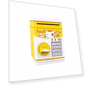 Multifunctional Cartoon Electronic Piggy Bank with Voice — Savings & Piggy Banks, Simple and warm